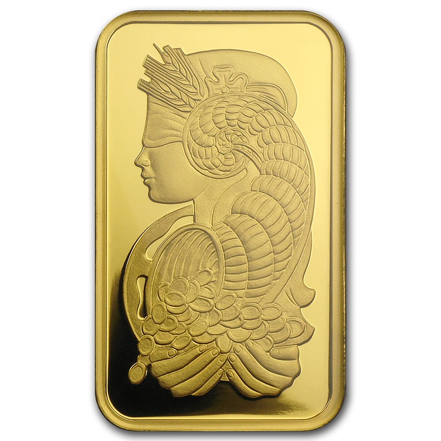 1 oz Gold PAMP Suisse Bar 